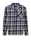 Donkerblauw/wit