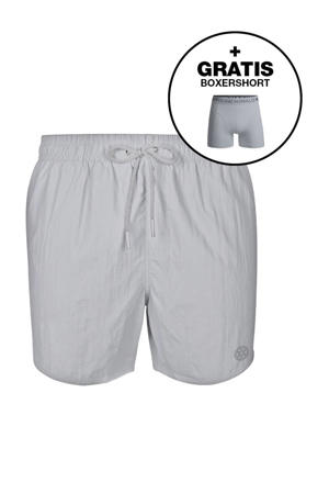 zwemshort + gratis boxershort grijs