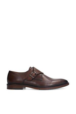 leren gespschoenen bruin