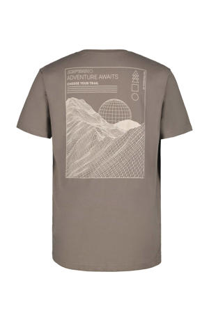 outdoor T-shirt Mooreton grijsbruin