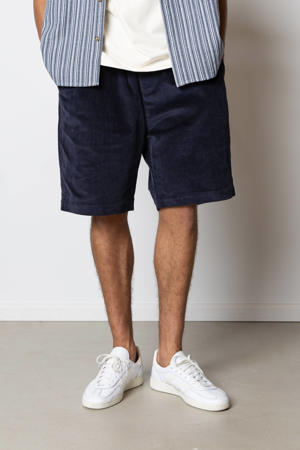 corduroy short Fox donkerblauw