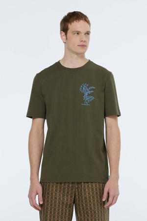 T-shirt olijfgroen