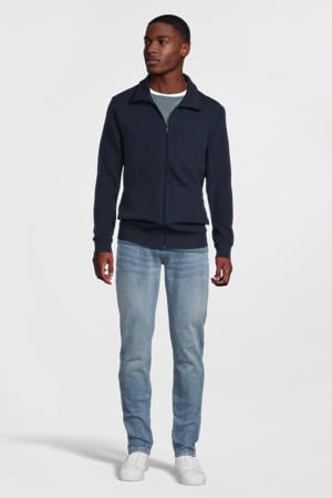 sweatvest donkerblauw