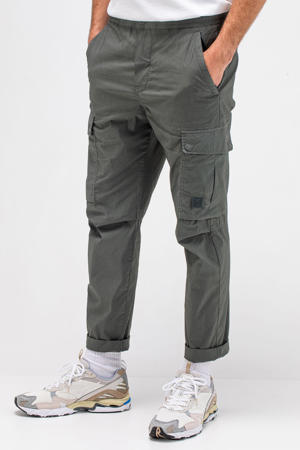 slim fit cargo broek Tristan grijs