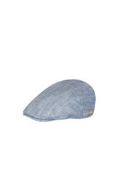 thumbnail: Barts linnen flatcap Jarvis blauw