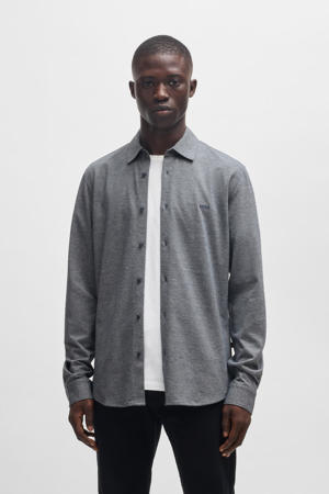 casual overhemd donkerblauw