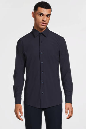 zakelijk overhemd donkerblauw