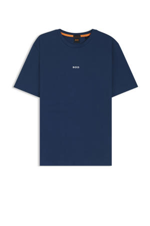regular T-shirt donkerblauw