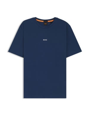 regular T-shirt donkerblauw