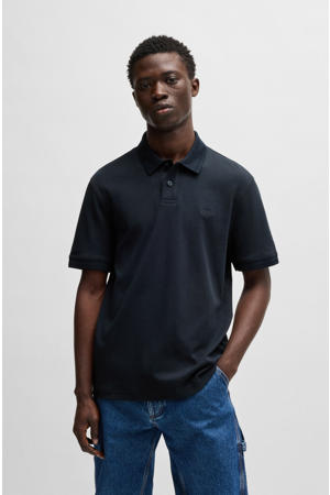 regular polo donkerblauw