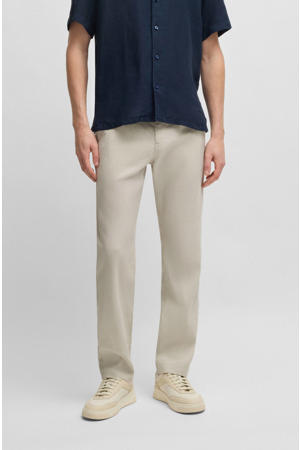 regular casual linnen  broek taupe
