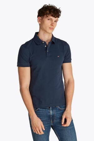 slim fit polo 1985 donkerblauw