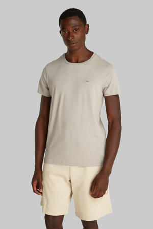 slim fit T-shirt beige