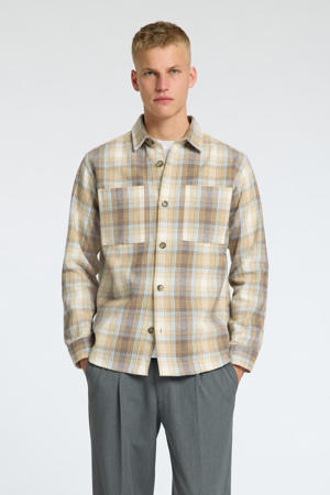 overshirt  SLHREG-HANK  lichtgeel