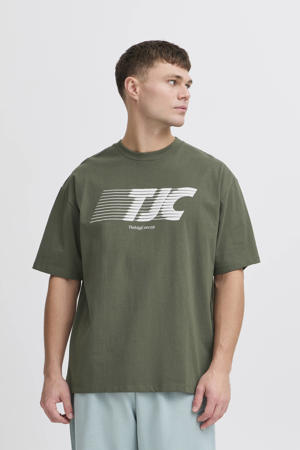 oversized sportshirt groen