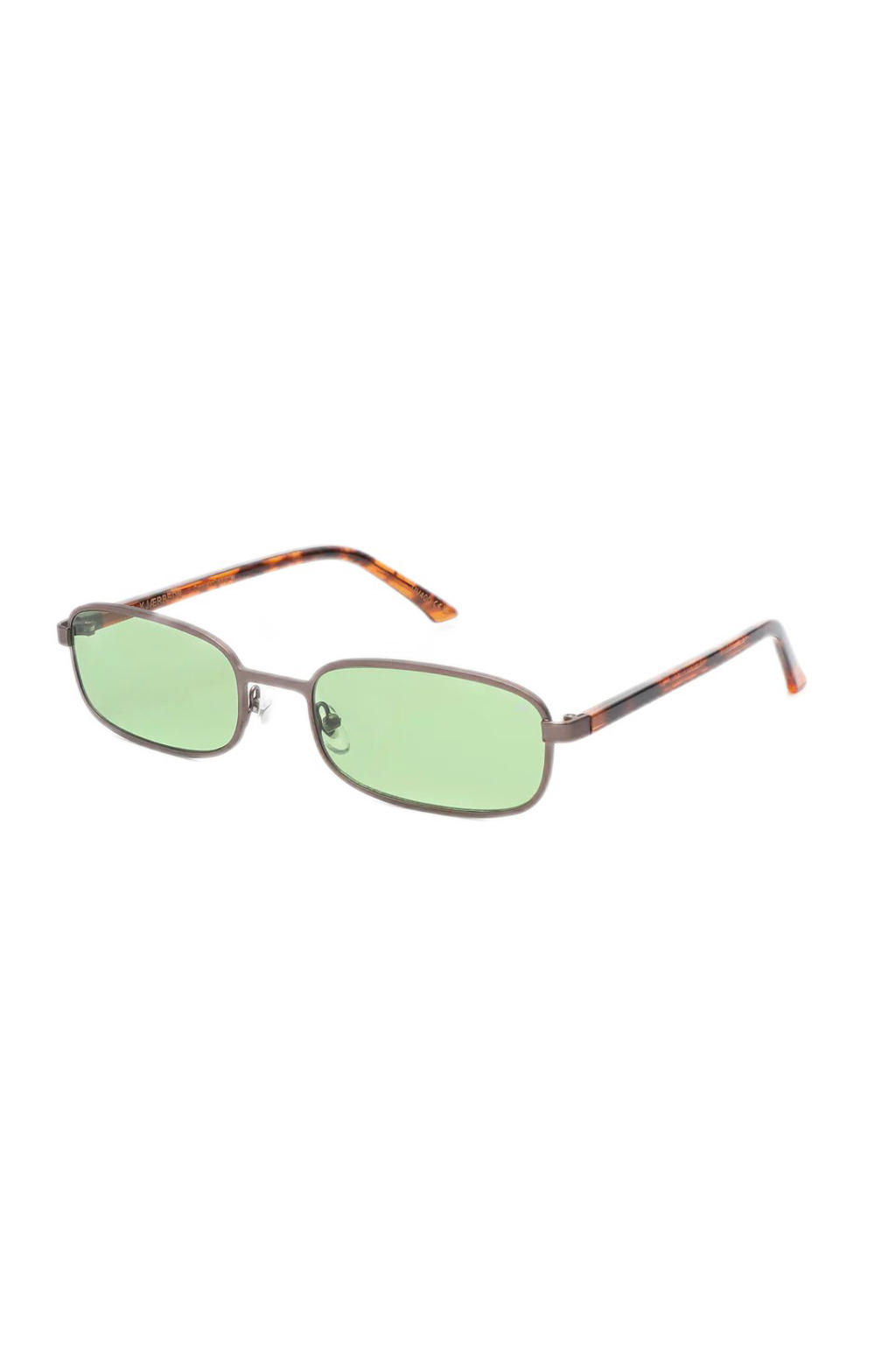 A.Kjaerbede zonnebril met tortoise print Noah antraciet