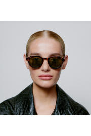 thumbnail: A.Kjaerbede zonnebril met tortoise print Zan bruin