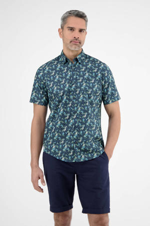casual overhemd blauw