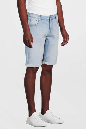 regular denim short light blue denim