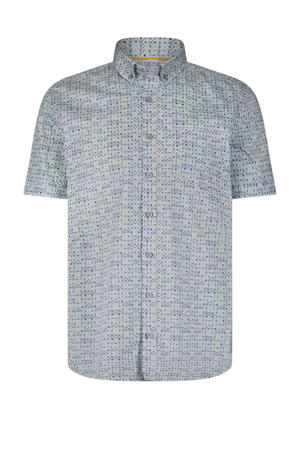 casual overhemd blauw