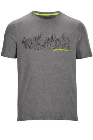 outdoor T-shirt grijs/geel