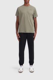 thumbnail: Groene heren Ballin T-shirt van katoen met backprint, korte mouwen en ronde hals
