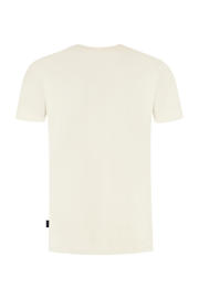 thumbnail: Ecru heren Ballin t-shirt van katoen met logo dessin, korte mouwen en ronde hals