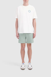 thumbnail: Witte heren Ballin T-shirt van katoen met backprint, korte mouwen en ronde hals