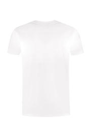 thumbnail: Witte heren Ballin t-shirt van katoen met logo dessin, korte mouwen en ronde hals