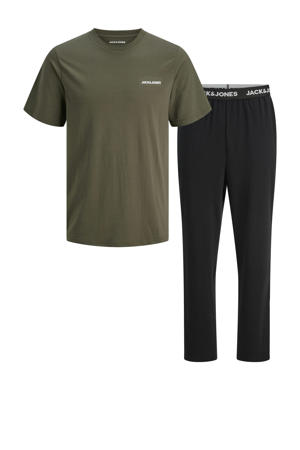 pyjama JACPETE olijfgroen/zwart