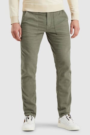 slim casual broek LIFTMASTER groen