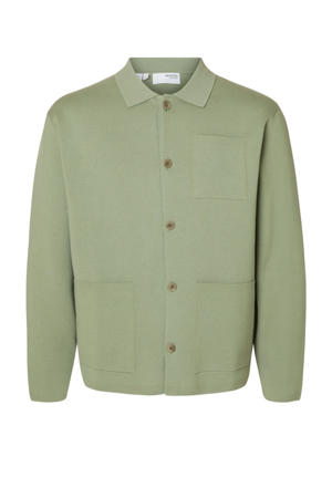 gebreid vest groen