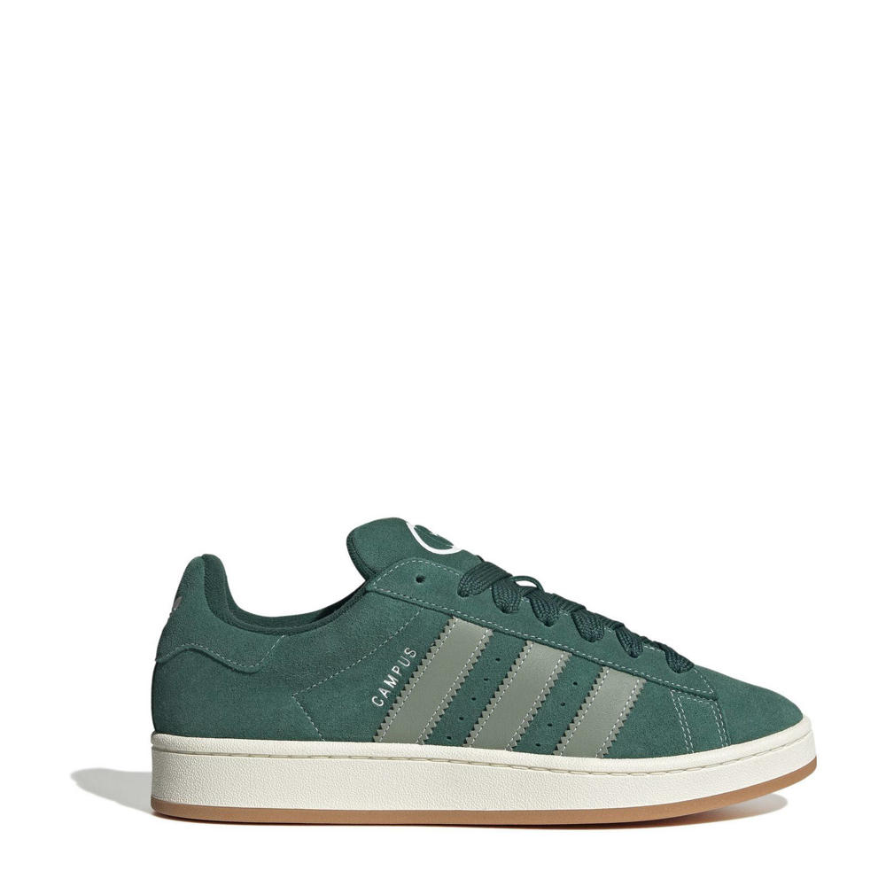 Groen en grijsgroene heren adidas Originals Campus 00s sneakers van leer/voering: mesh/voetbed: eva met veters