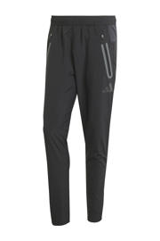 thumbnail: Zwarte heren adidas Performance Senior Real Madrid voetbalbroek van polyester met regular fit, elastische tailleband met koord en effen