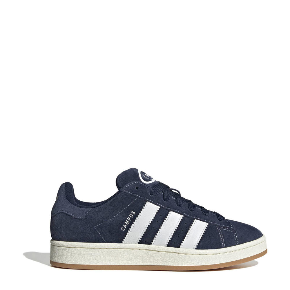 Donkerblauw en witte heren adidas Originals Campus 00s sneakers van leer/voering: mesh/voetbed: eva met veters