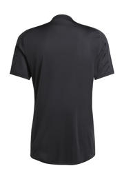 thumbnail: Zwarte heren adidas Performance voetbalshirt van polyester met korte mouwen en ronde hals