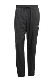 thumbnail: Zwarte heren adidas Sportswear joggingbroek van polyester met regular fit, elastische tailleband met koord en effen