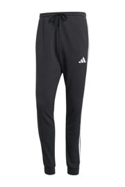 thumbnail: Zwarte heren adidas Sportswear joggingbroek van katoen met regular fit, elastische tailleband met koord en effen