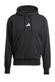 thumbnail: Zwarte heren adidas Sportswear hoodie met logo dessin, lange mouwen en capuchon