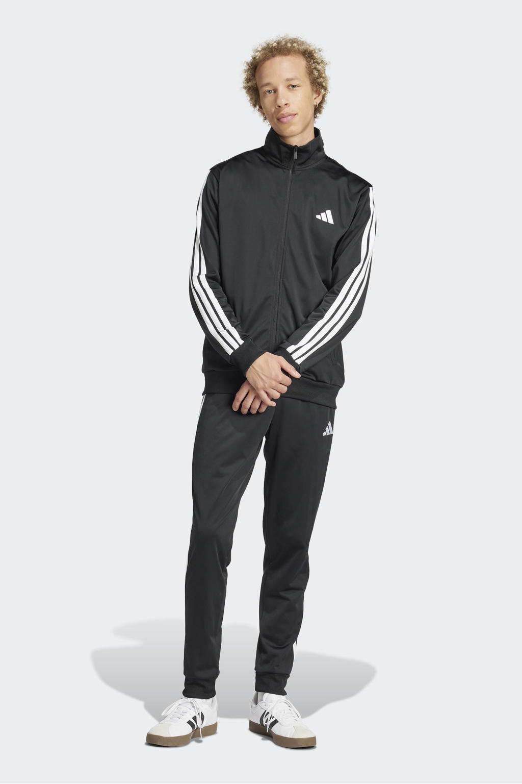adidas Sportswear Senior  trainingspak zwart/wit