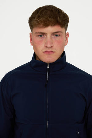 softshell jas donkerblauw