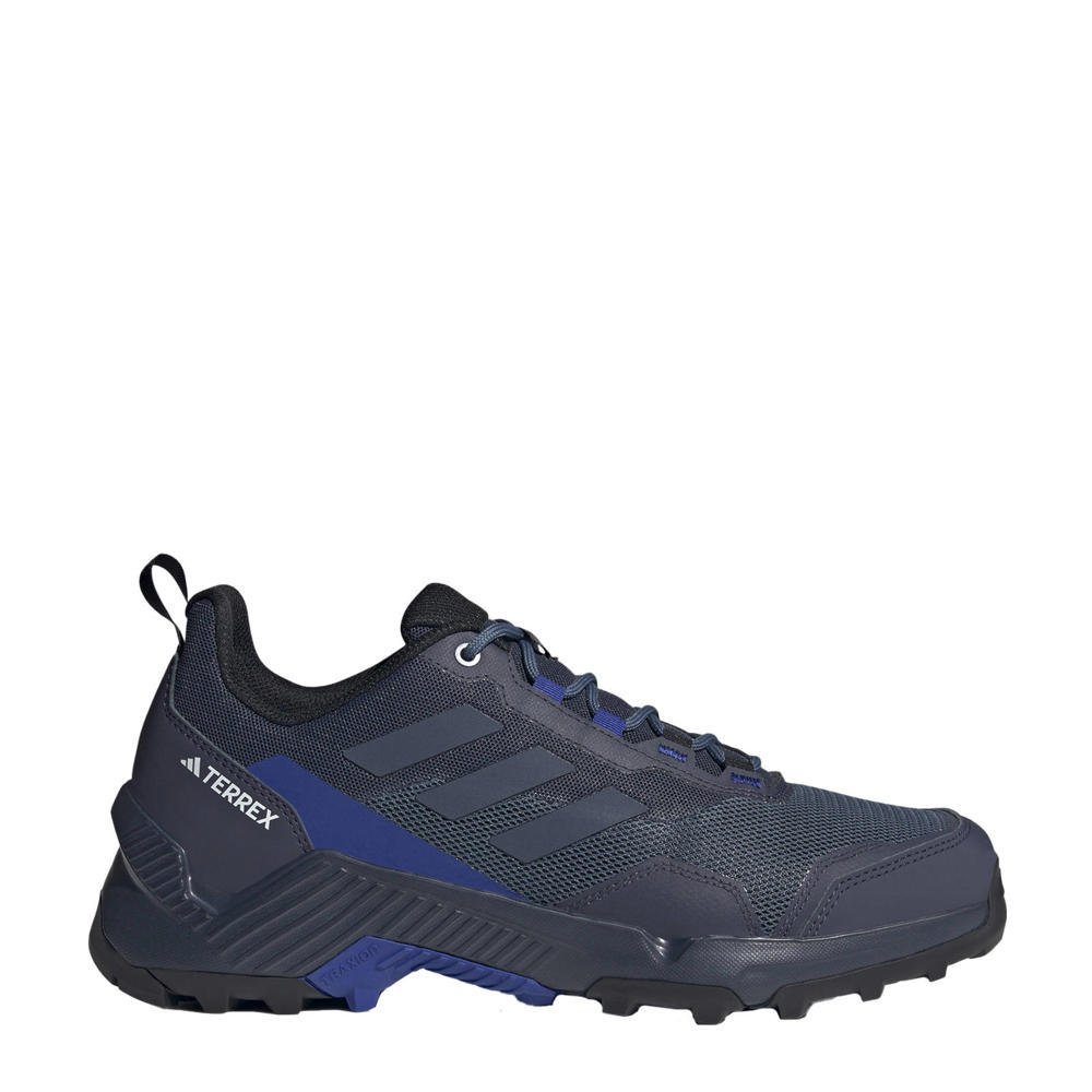 Donkerblauw en kobaltblauwe heren adidas Terrex Easttrail 2 wandelschoenen van waterextiel met slijtagebestendige overlays/voering met veters
