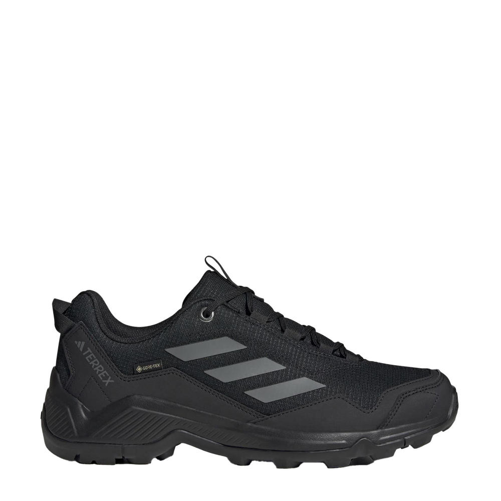 Zwarte heren adidas Terrex Easttrail 2 GTX wandelschoenen van waterextiel met slijtagebestendige overlays/voering met veters