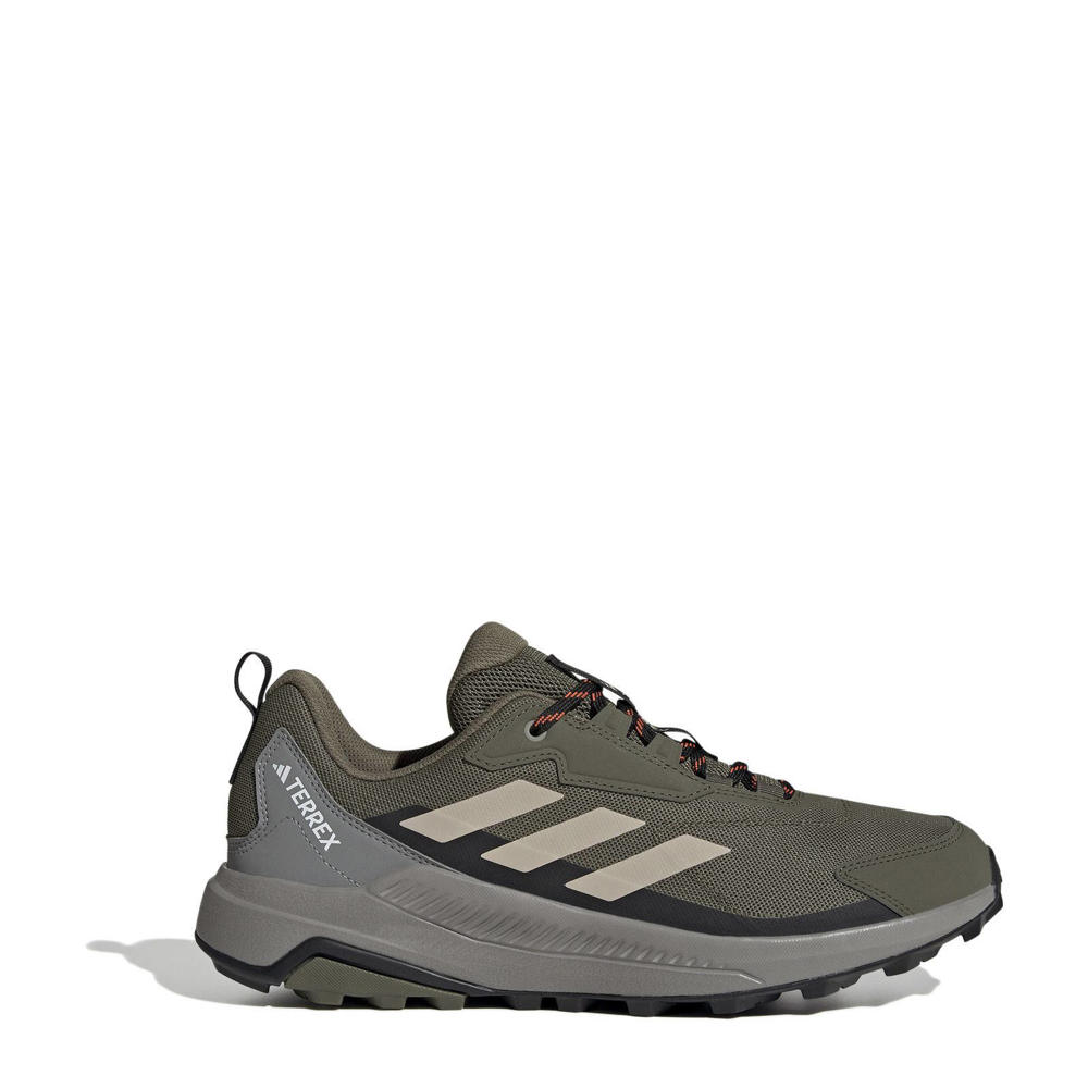 Olijfgroene heren adidas Terrex Anylander wandelschoenen van mesh-pu/voering: mesh/voetbed: eva met veters