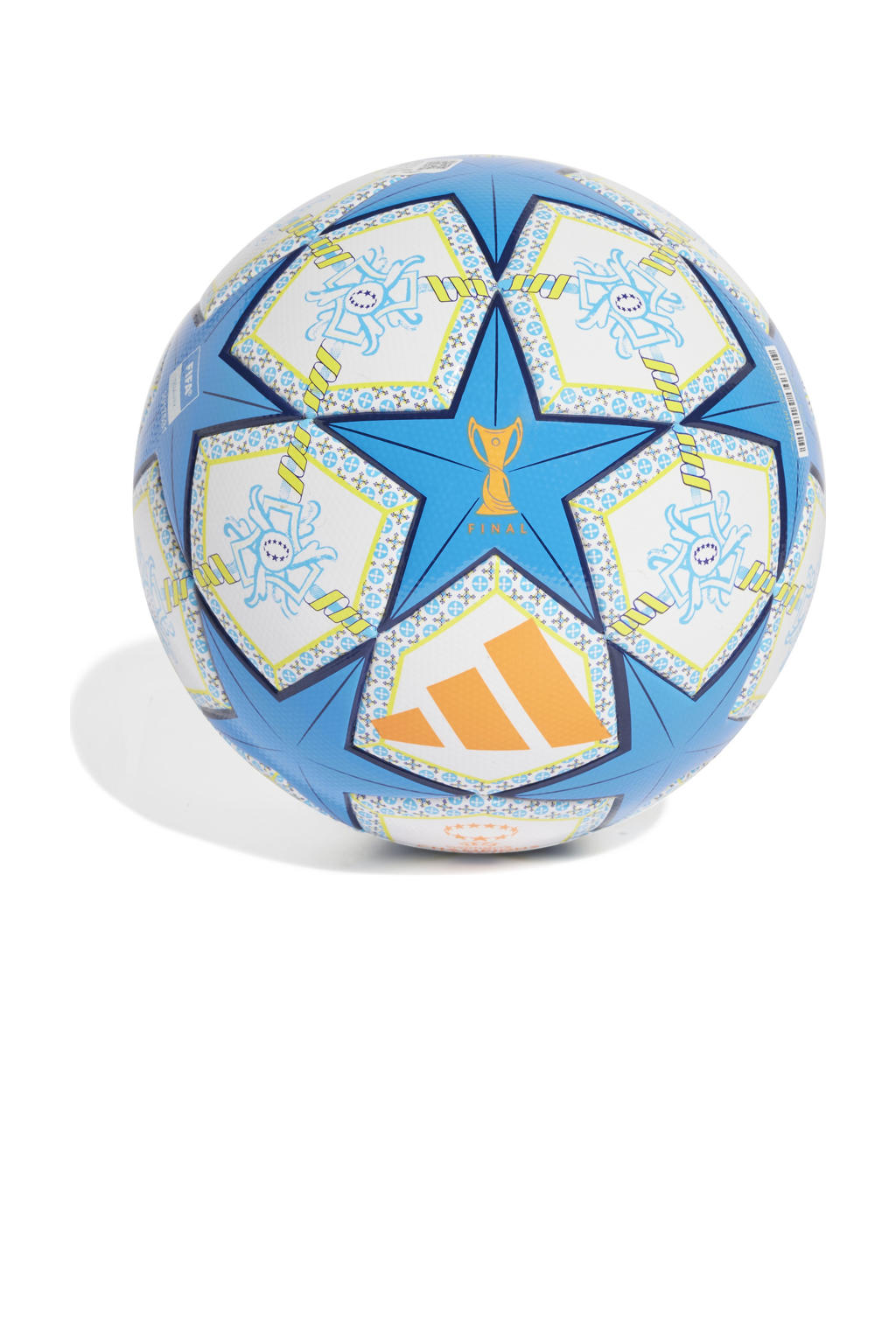 adidas Performance   voetbal Women UEFA Cup League wit/lichtblauw maat 5