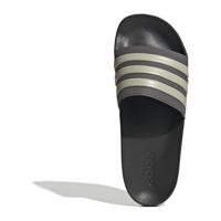 thumbnail: Antraciet en grijze unisex adidas Sportswear Adilette Aqua badslippers van rubber 