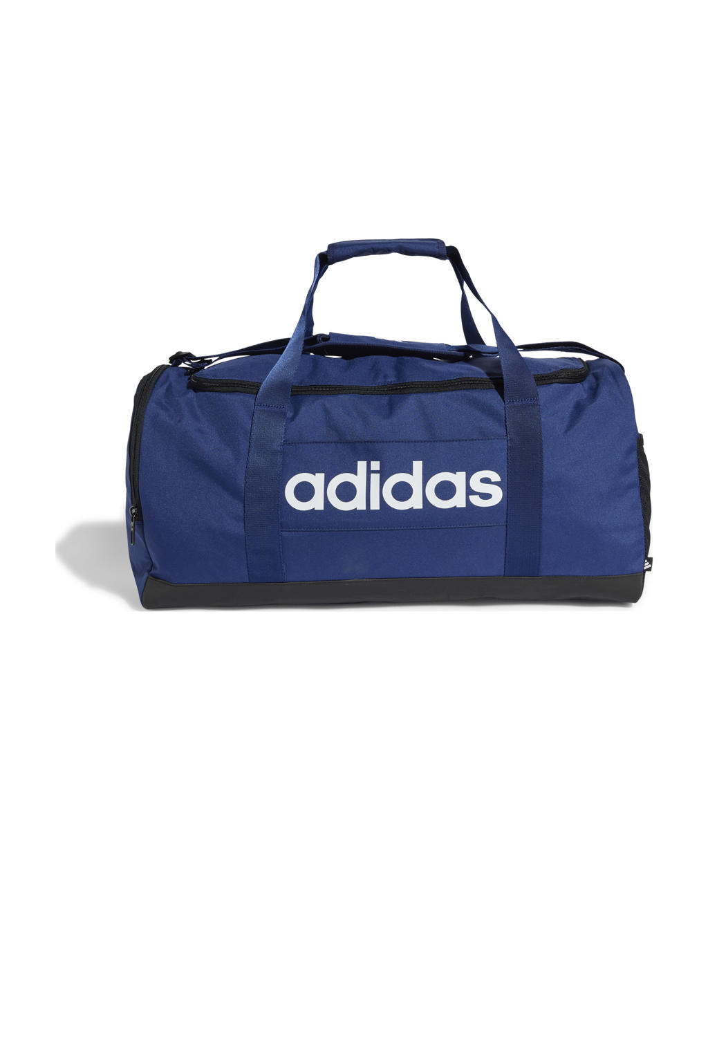 adidas Performance   sporttas Linear Duffle M 39L blauw/wit