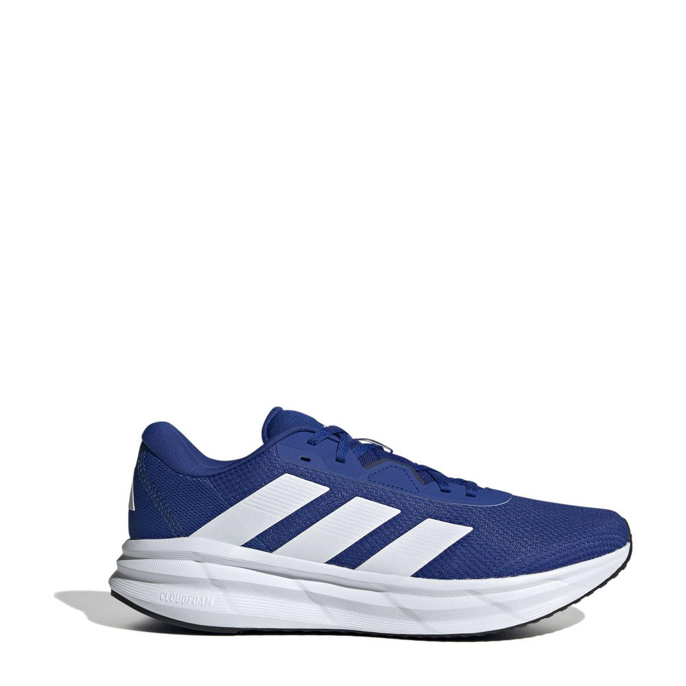 Kobaltblauw en witte heren adidas Performance Galaxy 7 hardloopschoenen van mesh-pu/voering: mesh/voetbed: eva met veters