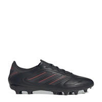 thumbnail: Zwart en antraciete unisex adidas Performance Copa Pure III League FG MG senior voetbalschoenen van imitatieleer/voering: mesh/voetbed: eva met veters
