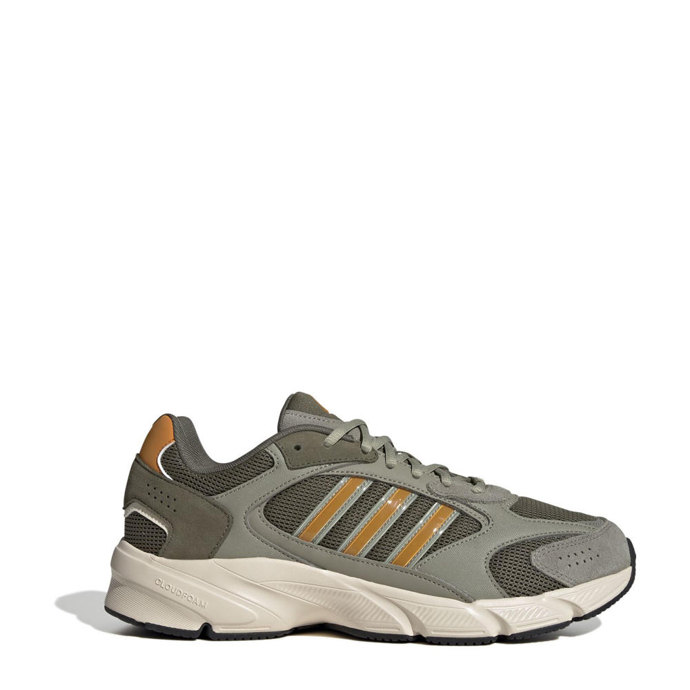 Olijfgroen en oranje heren adidas Sportswear Crazychaos 2000 sneakers van mesh-pu/voering: mesh/voetbed: eva met veters